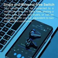 ACCRUMA M19 TWS Bluetooth 5.0 Earbuds Touch Waterproof LED Digital Display Bluetooth Headset (Black, True-thumb2