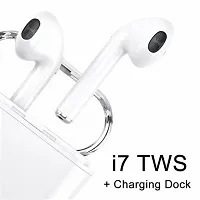 ACCRUMA i7S Bluetooth Bluetooth Headset Earbuds Headphones with Charging Box (White, True-thumb3