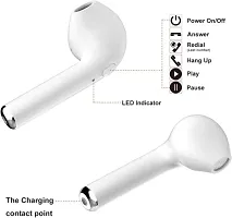 ACCRUMA i7S Bluetooth Bluetooth Headset Earbuds Headphones with Charging Box (White, True-thumb2