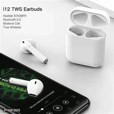 ACCRUMA i12 Bluetooth Ear Buds Bluetooth Headset in Ear Earbuds with Mic Touch Sensor with and High Bass Level Supporting All Smart Phone  Device-thumb2