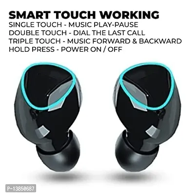 ACCRUMA M10 TWS Earphone Touch Bluetooth Earplugs in The Ear Stereo Sport Headsets Noise Reduction Headphones with Digital Display Black-thumb2