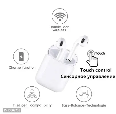 ACCRUYMA i12 Bluetooth Ear Buds Bluetooth Headset in Ear Earbuds with Mic Touch Sensor with and High Bass Level Supporting All Smart Phone  Device-thumb4