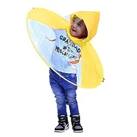 UFO Waterproof Hands-Free Umbrella Rain Hat Headwear Cap Raincoat Outdoor Fishing Golf Child Adult Student Rain Coat Cover Umbrellas (multi colour)-thumb1