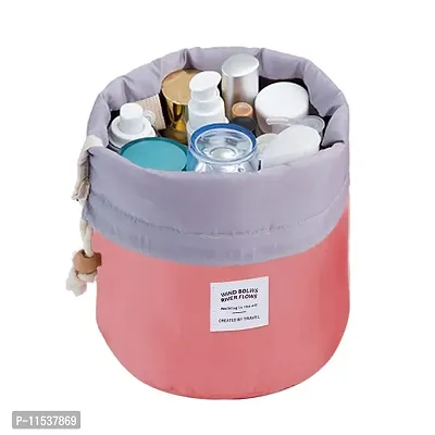 Mbuys Mall Bucket Barrel Shaped Cosmetic Pouch | Cosmetic Round Pouch | Makeup Bag Travel Case Pouch (Multi-Color)-thumb2