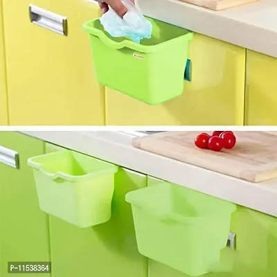 Mbuys Mall Kitchen Cabinet Door Hanging Trash Garbage Bin Can Rubbish Container Plastic Fruit Storage Container/Organizer/Hanging Trash Bin/Garbage Holder (Multi-color)-thumb4