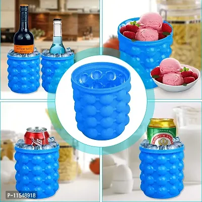 Mbuys Mall Silicone Ice Cube Maker Bucket Revolutionary Space Saving Ice-Ball Makers for Home, Party and Picnic-thumb2