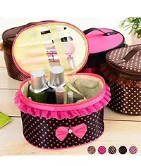 Mbuys MallBow Storage Bag-Cosmetics Organizer/Toiletry Bag Bow Tie Dot Women Multifunction Travel Makeup Case Pouch Toiletry Organizer-thumb4