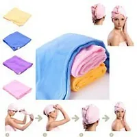 Mbuys Mall Hair Towel Wrap Absorbent Towel ( 5 pcs) set Hair-Drying Quick Dry Shower Caps Bathrobe Magic Hair Warp Towel Super Quick-Drying Microfiber Bath Towel Hair Dry Cap Salon Towel, Multi Colour (5pcs ste)-thumb3