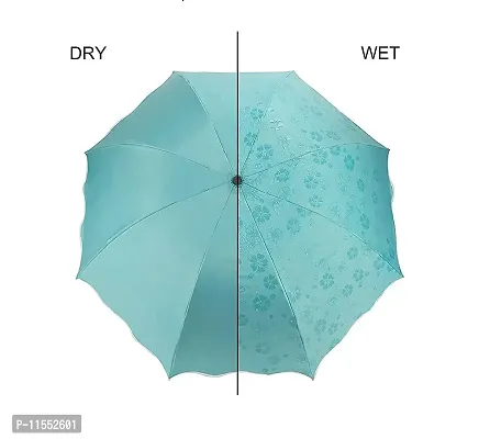 Unisex Changing Secret Blossoms Occur with Water Magic Print 3 Fold Umbrella for UV, Sun and Rain (Random Colour)-thumb5