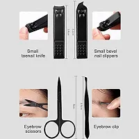 Mbuys Mall Manicure Pedicure Set 12 in 1 Stainless Steel Professional Grooming Nail Clippers Kit Scissors Tweezers Tools with Portable Luxurious PU Leather Travel Case-thumb4