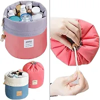 Mbuys Mall Bucket Barrel Shaped Cosmetic Pouch | Cosmetic Round Pouch | Makeup Bag Travel Case Pouch (Multi-Color)-thumb3