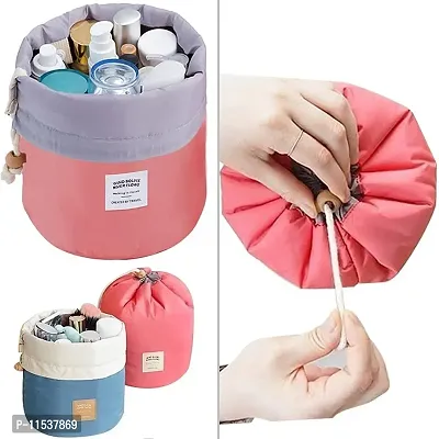 Mbuys Mall Bucket Barrel Shaped Cosmetic Pouch | Cosmetic Round Pouch | Makeup Bag Travel Case Pouch (Multi-Color)-thumb4