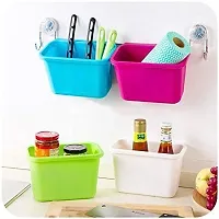 Mbuys Mall Kitchen Cabinet Door Hanging Trash Garbage Bin Can Rubbish Container Plastic Fruit Storage Container/Organizer/Hanging Trash Bin/Garbage Holder (Multi-color)-thumb2