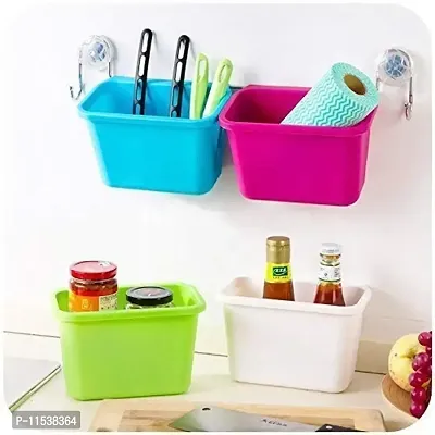 Mbuys Mall Kitchen Cabinet Door Hanging Trash Garbage Bin Can Rubbish Container Plastic Fruit Storage Container/Organizer/Hanging Trash Bin/Garbage Holder (Multi-color)-thumb3