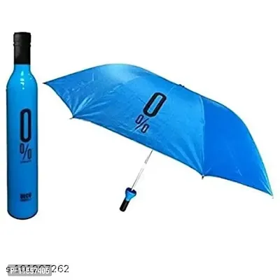 Mbuys Mall Ultra Umbrella Double Layer Folding Portable Umbrellas with Bottle Cover for UV Protection & Rain | Outdoor Unisex for Women & Men(Assorted Color)(Multi Color)-thumb2