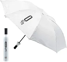 Mbuys Mall Stylish Windproof Windproof Double Layer Umbrella with Bottle Cover Umbrella for UV Protection & Rain | Outdoor Car Umbrella for Women & Men (Multicolour)-thumb1