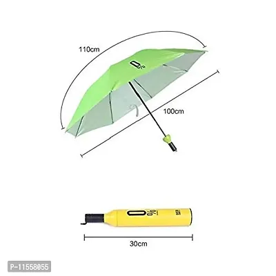 Mbuys Mall Stylish Windproof Small Lightweight Folding Wine Folding Portable Umbrella with Bottle Cover for UV Protection & Rain | Outdoor Car Unisex (Multi-Color)-thumb4