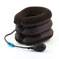 Mbuys Mall Tractors for Cervical Spine 3 Layers Neck Rest Support Massagers Comfort Pneumatic Air Bag Three Tier Inflatable Pillow Use in Home Car Or Office-thumb1