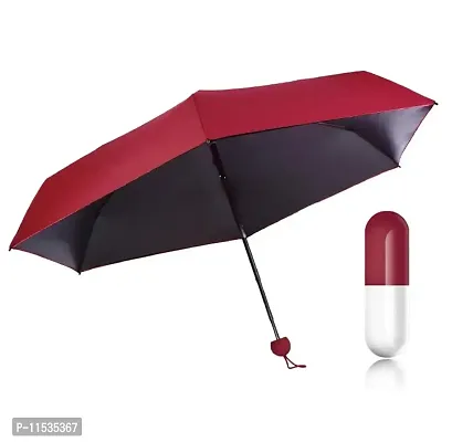 Mbuys Mall Ultra Light Mini Folding Compact Pocket Umbrella with Lovely Capsule Case Pocket Umbrella (Multi-color) Pocket Umbrella-thumb2