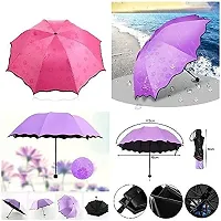 Astrometric Triple Folding Mini Blossom Magic Compact Umbrella for Girls and Women For Rainy and Summer Season, 1 pcs (Random Multicolor)-thumb2