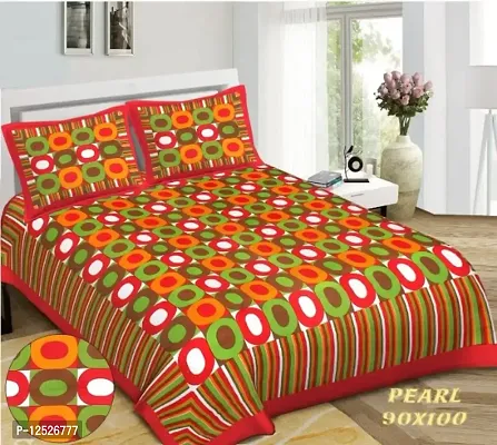 NewTown 1 Double Bedsheet With 2 Pillow Covers-thumb0