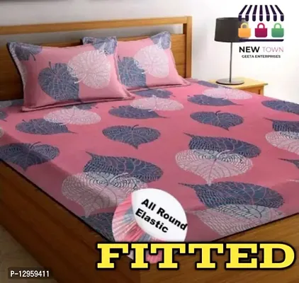 NEWTOWN Attractive Fitted BEDSHEET-thumb0