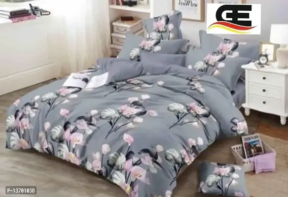 New Town Attractive Fitted 1 Bedsheet 2 Pillow Covers