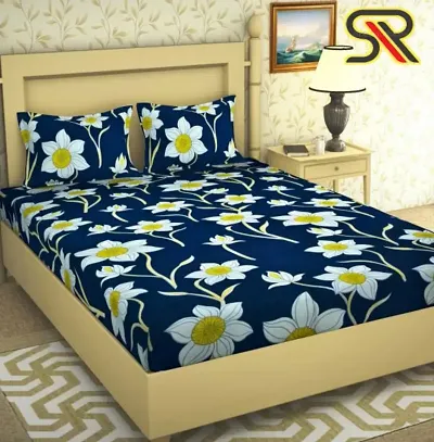 Printed Microfiber Double Bedsheets