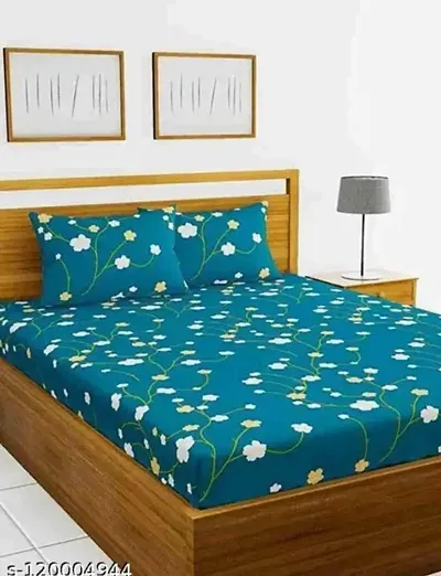 220 TC Glace Cotton Double Bedsheets