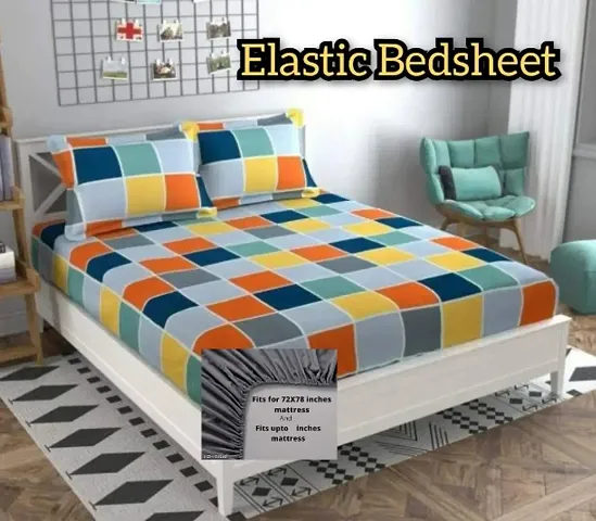 3D Printed Poly Cotton Double Bedsheets