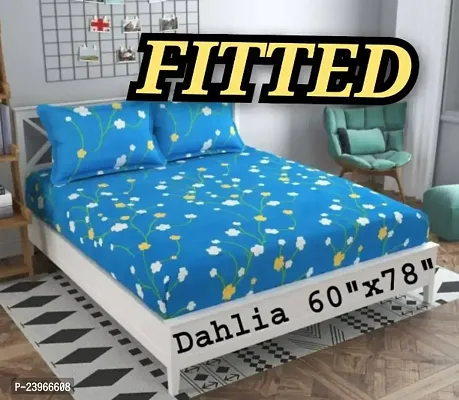 New Town All Around 1 Attractive Fitted Bedsheet with 2 Pillow Covers