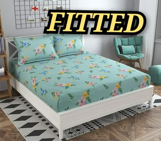 Elastic Fitted Bedsheets with Pillow covers