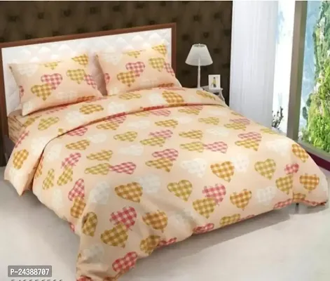 Stylish Double Bedsheets with Pillow Covers-thumb0