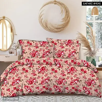 Stylish Double Bedsheets with Pillow Covers-thumb0