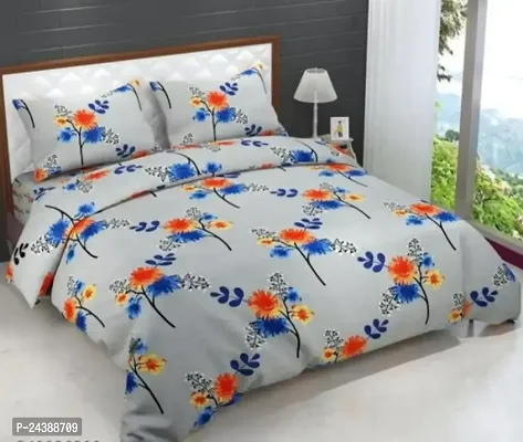 Stylish Double Bedsheets with Pillow Covers-thumb0