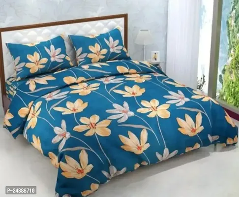Stylish Double Bedsheets with Pillow Covers-thumb0