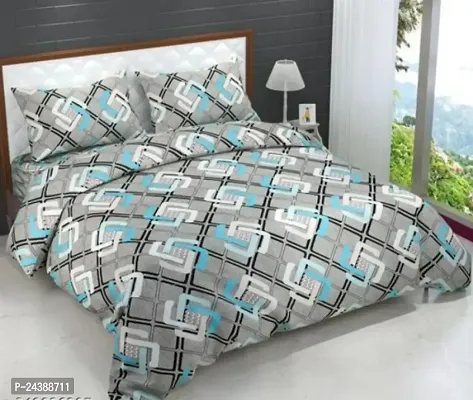 Stylish Double Bedsheets with Pillow Covers-thumb0