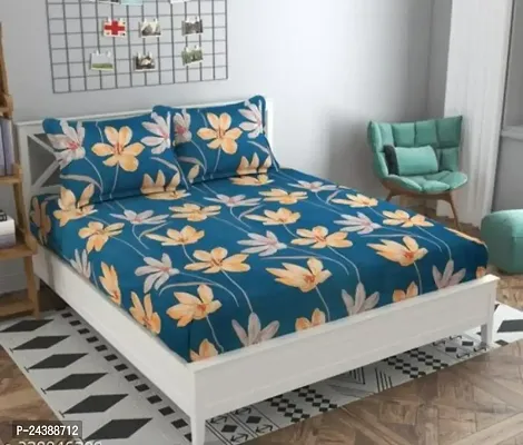 Stylish Double Bedsheets with Pillow Covers-thumb0