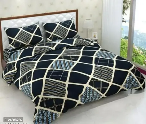 Stylish Double Bedsheets with Pillow Covers-thumb0