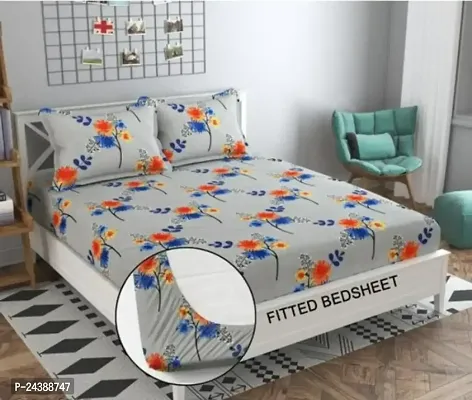 Stylish Double Bedsheet with Pillow Covers-thumb0