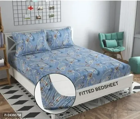 Stylish Double Bedsheet with Pillow Covers-thumb0