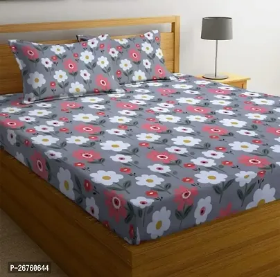 Classic Cotton Printed Bedsheet with Pillow Covers-thumb0