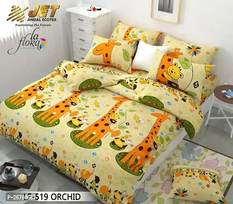 Classic Cotton Printed Bedsheet with Pillow Covers