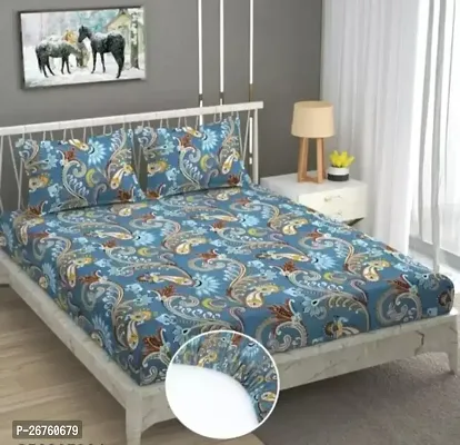 Classic Cotton Printed Bedsheet with Pillow Covers