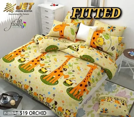 Classic Cotton Printed Bedsheet with Pillow Covers