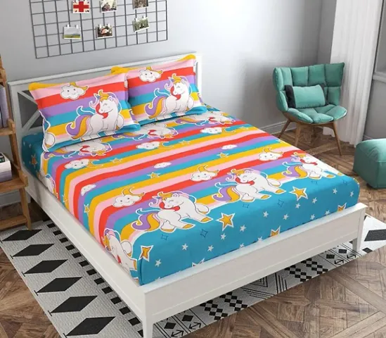 Supersoft Glace Cotton Double Bedsheet