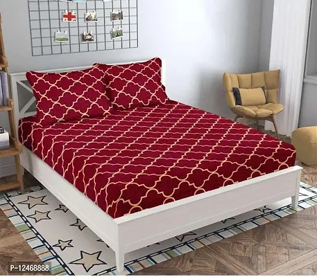 Gold 1 Bedsheet With 2 Pillow Covers