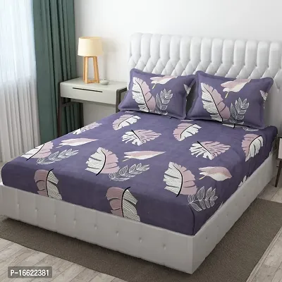 Fancy Glace Cotton Printed Bedsheet with 2 Pillow Covers