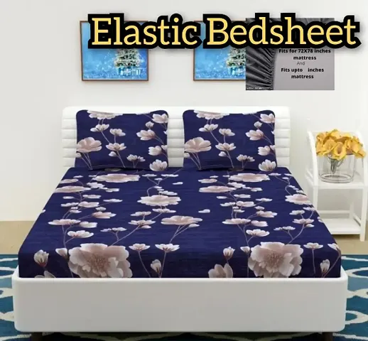 Polycotton Printed Queen Size Bedsheets