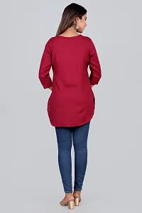 Women Beautiful Tops  Tunic Maroon-thumb1